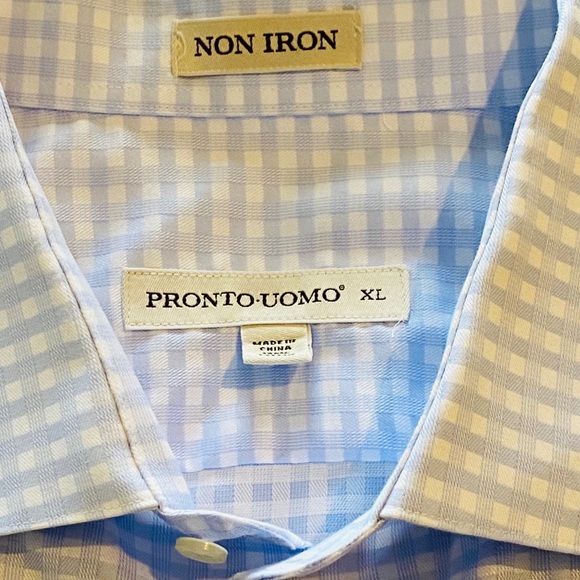 PRONTO UOMO Button Down Long Sleeve Dress Shirt - Picture 3 of 4